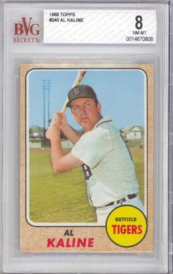 1968 Topps #240 Al Kaline BVG 8