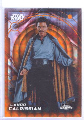 2026 Topps Chrome Star Wars Lando Calrissian Orange Geometric /25