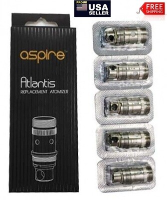 Aspire Atlantis V2 0.3 Ohm Coils. Fits Atlantis Mega Evo Triton Tobeco. 10 Coils (2 packs of 5 each)