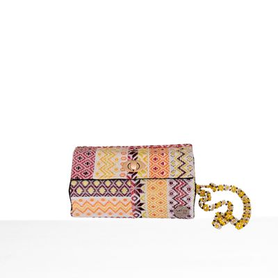 HANAMI – Embroidered Huipil in Yellow and Orange