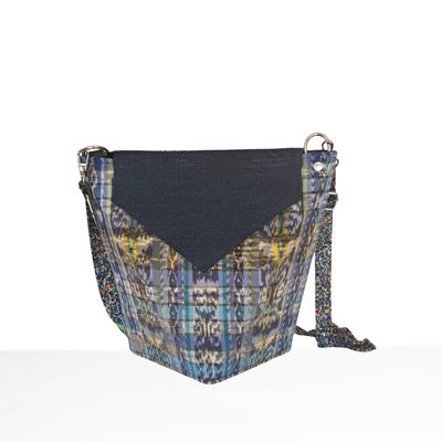 NAGAREBOSHI - Traditional Skirt Fabric with Blue Accents