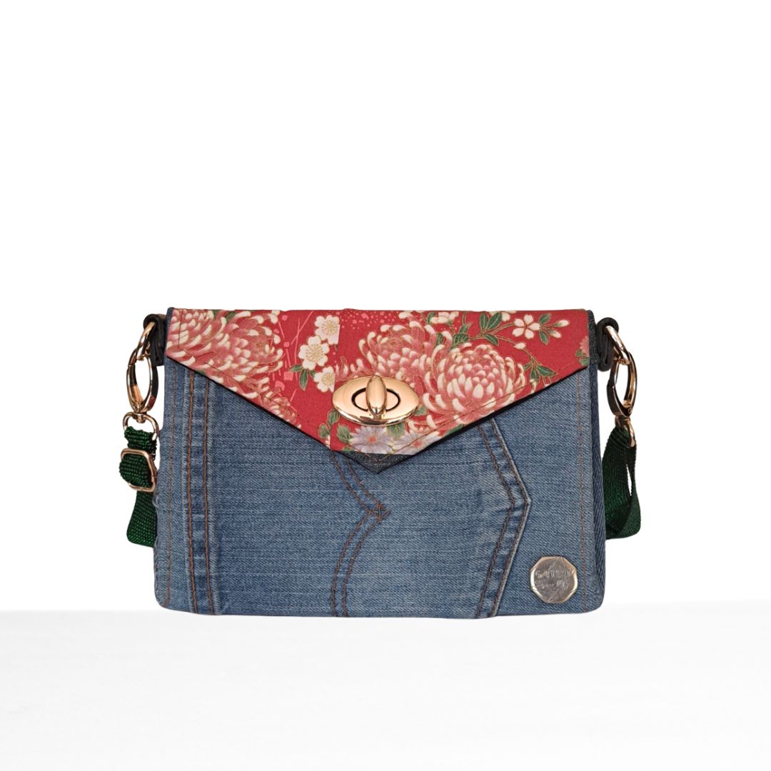 HIKARU – Denim with Red Japanese Fabric