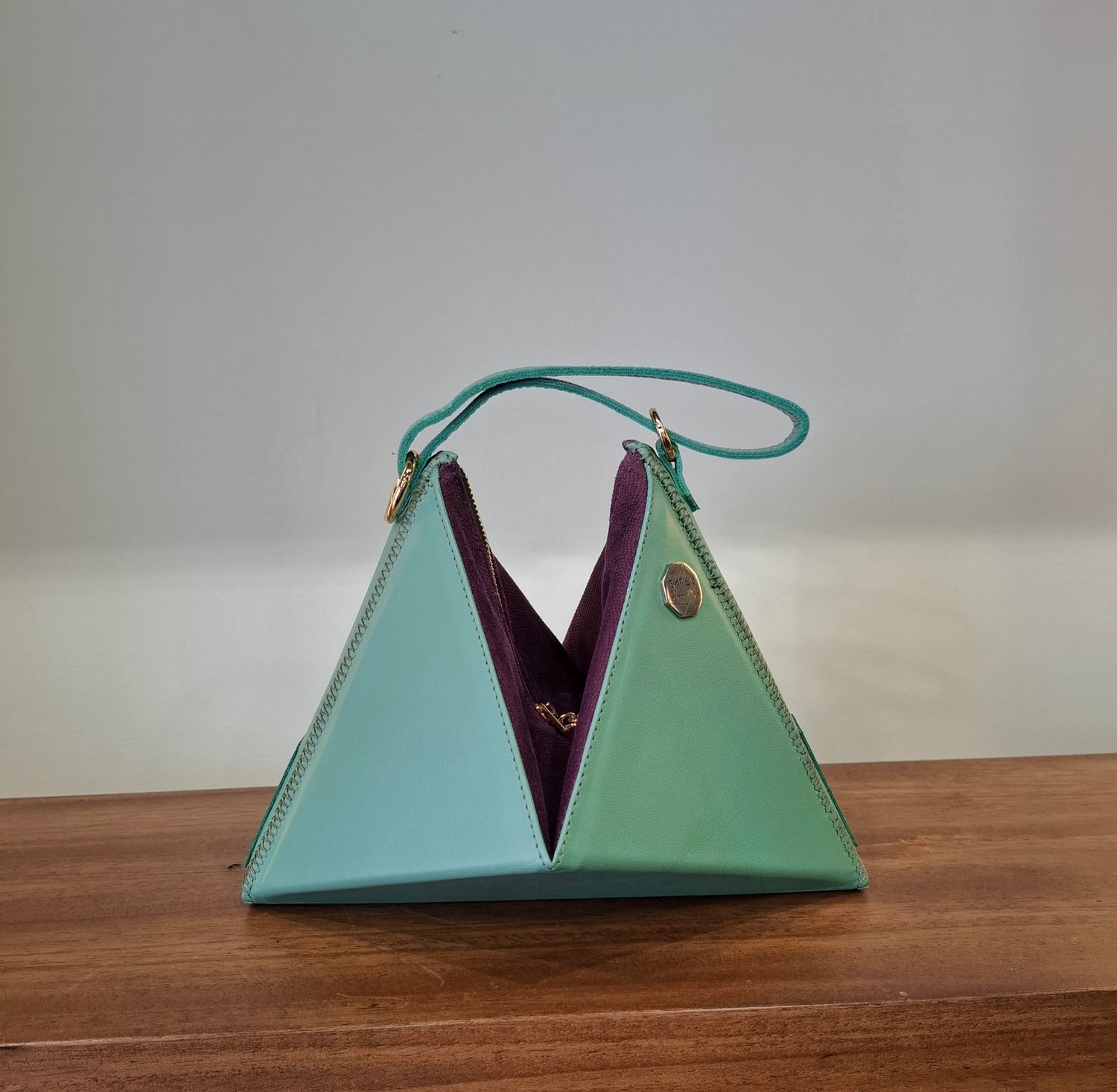 QUASAR - MINT AND PURPLE LEATHER 