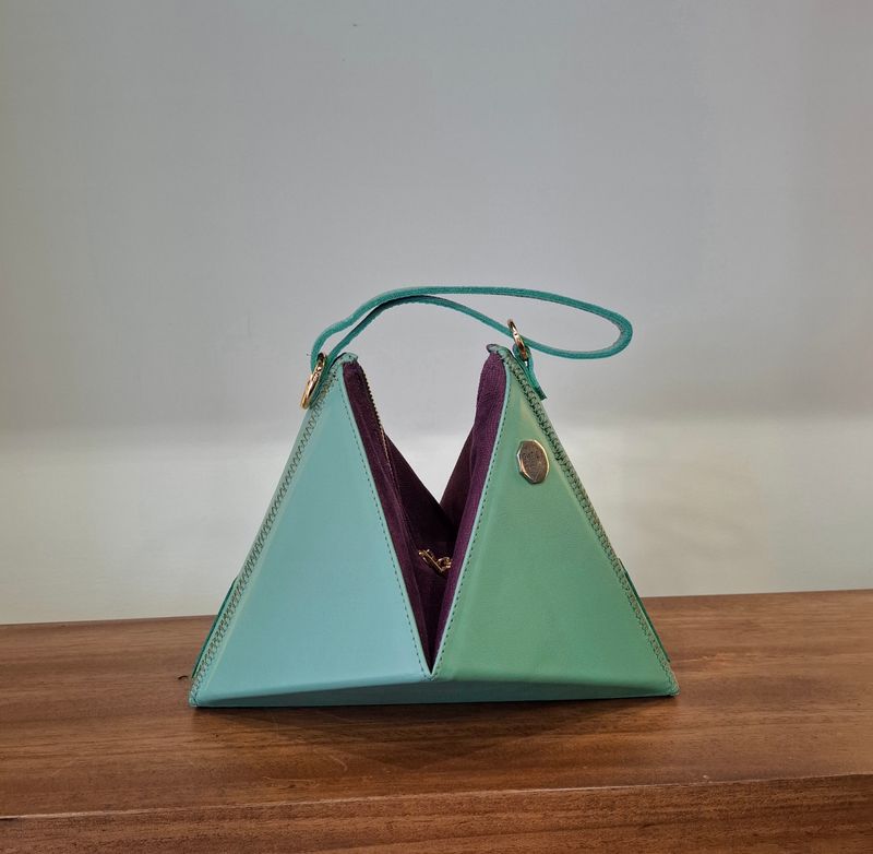 QUASAR - MINT AND PURPLE LEATHER 