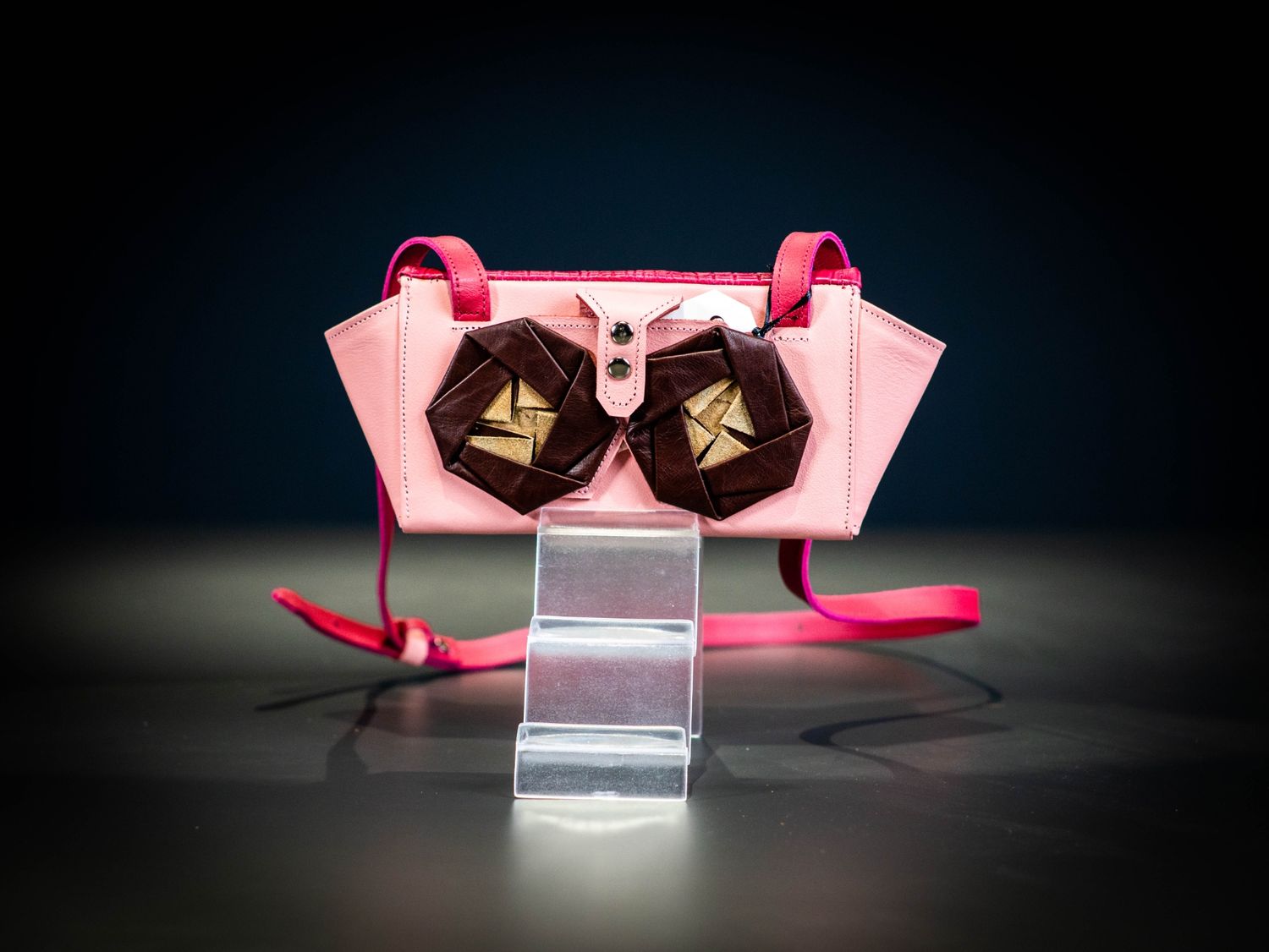 SHIBUI PINK AND FUCHSIA LEATHER