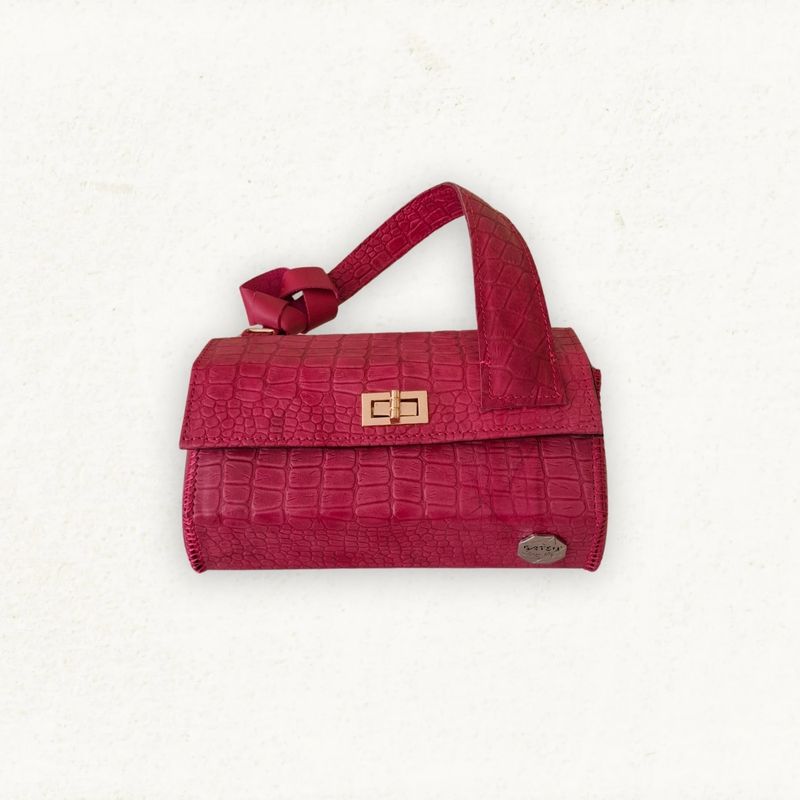 SHIBUMI - CUERO FUCSIA CON TEXTURA