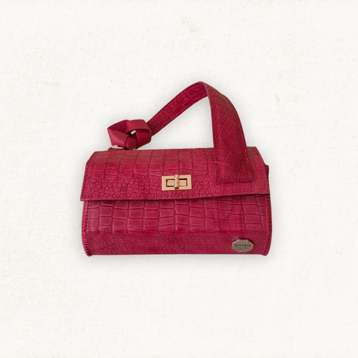SHIBUMI - CUERO FUCSIA CON TEXTURA