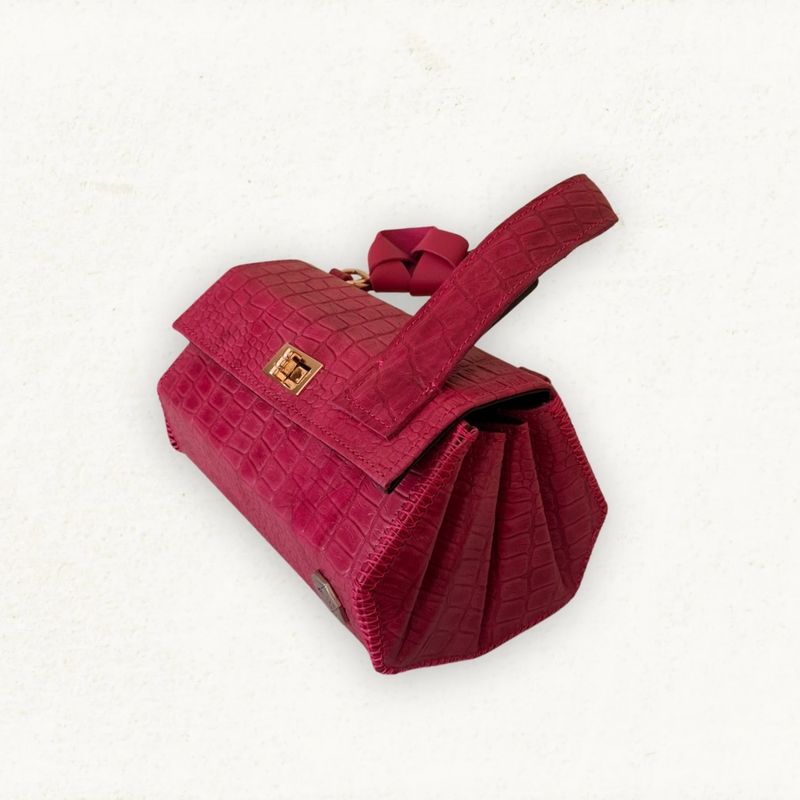 SHIBUMI - CUERO FUCSIA CON TEXTURA