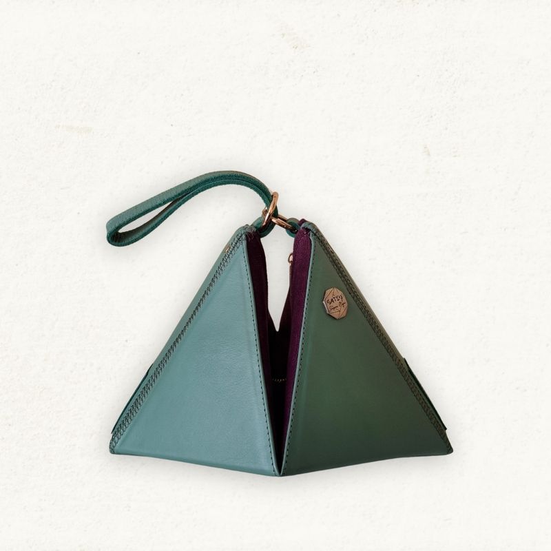 QUASAR - CUERO MENTA Y MORADO