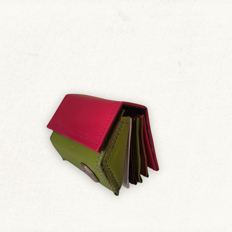 SISU - CUERO FUCSIA Y VERDE LIMON
