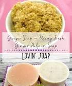 Ginger Soap – Using Fresh Ginger Pulp in Soap – Lovin Soap Studio