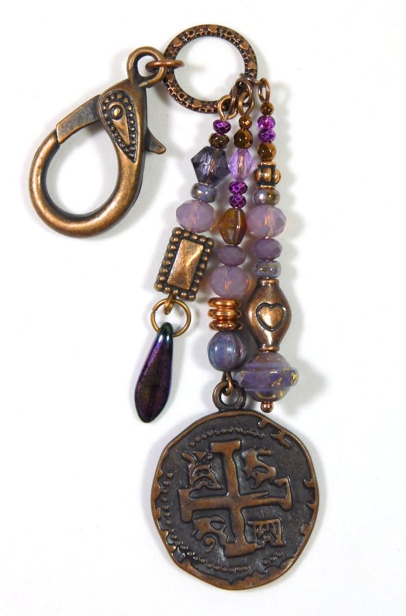 Copper Pirate Coin Purse Charm
