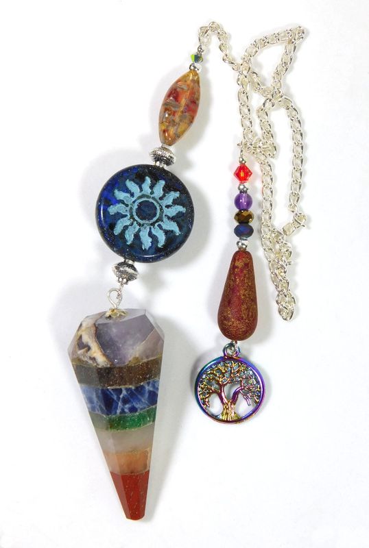 Silver Chakra Point Pendulum