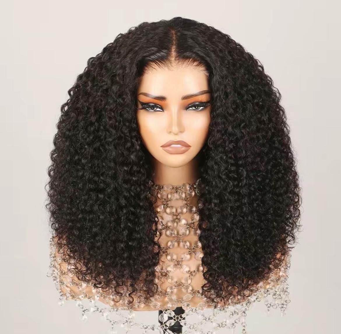 Glueless Curly wig pre cut 14 Inch
