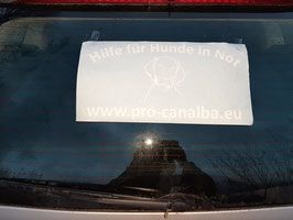 Heckscheibenaufkleber - von außen klebbar! 400x200mm