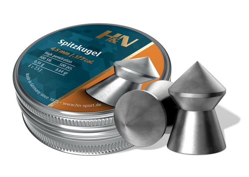 Spitzkugel Pointed .22 Tin of 200 by H&amp;N