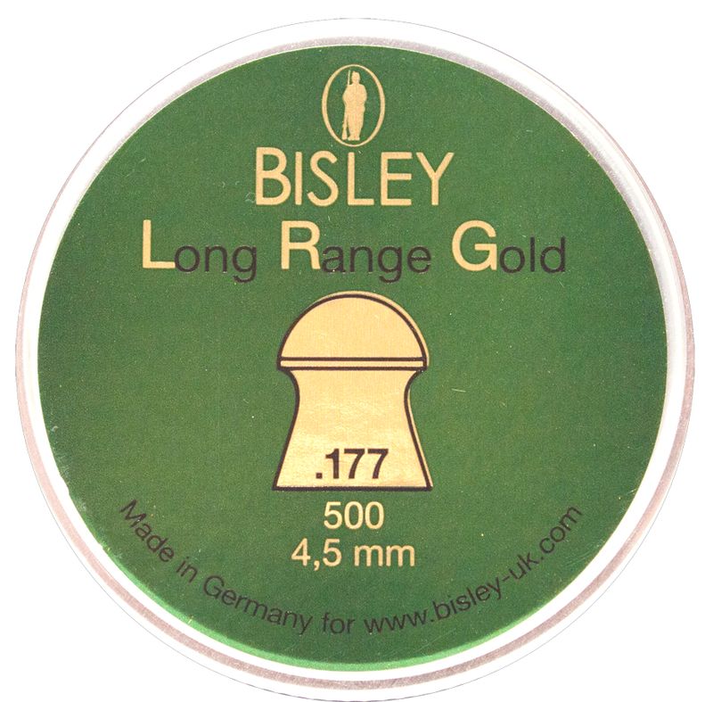 Long Range Gold .177 Tin of 500 by Bisley