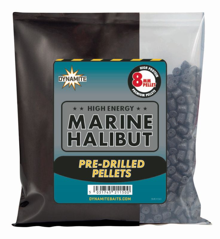 Marine Halibut Pre drilled 8mm pellets 350g