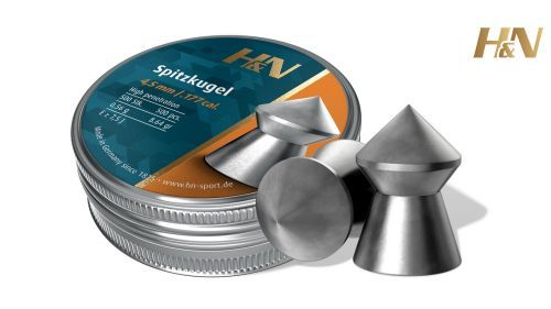 Spitzkugel Pointed .177 Tin of 500 by H&amp;N