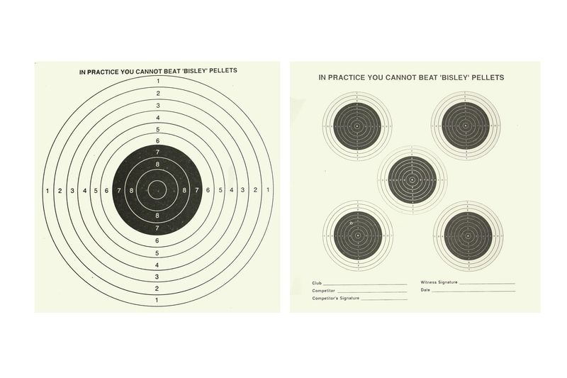 Double Sided 5+1 Targets 14cm Grade 1 by Bisley
