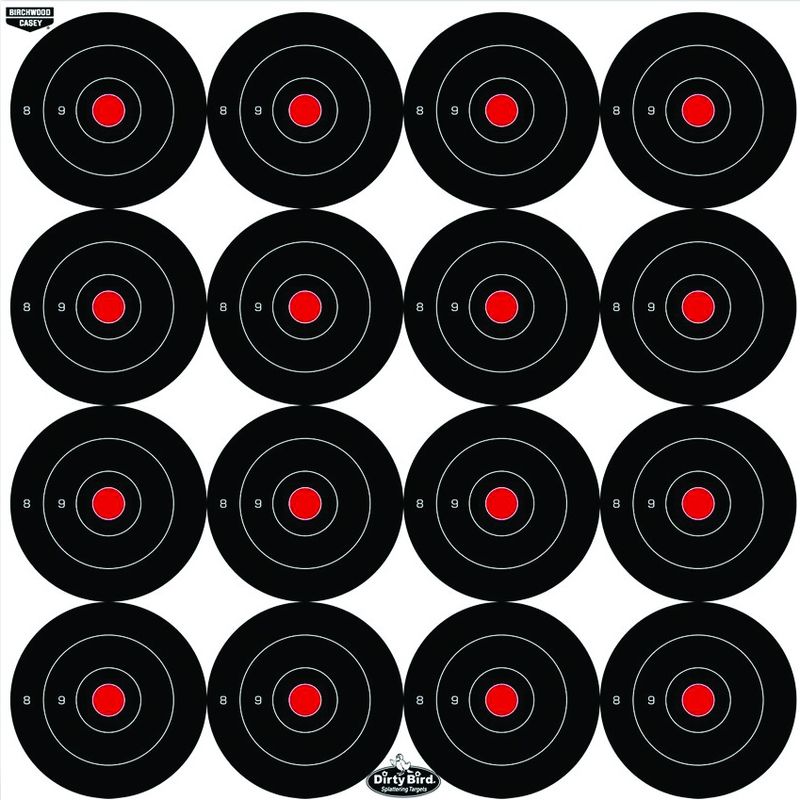 35309 Dirty Bird Targets 3inch 12 Sheets/192 Targets