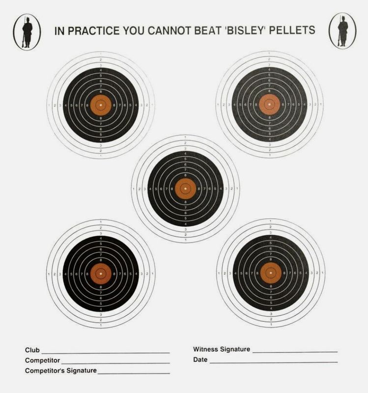 14cm Five Targets Economy Card Grade 2 Pack of 100