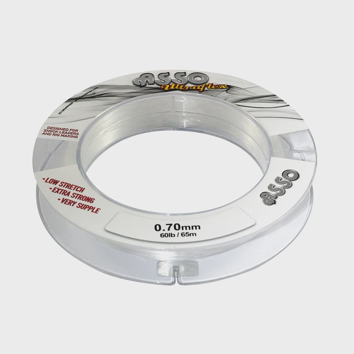 Asso UltraFlex 65M Bangles, Colour: Clear, model: 50lb