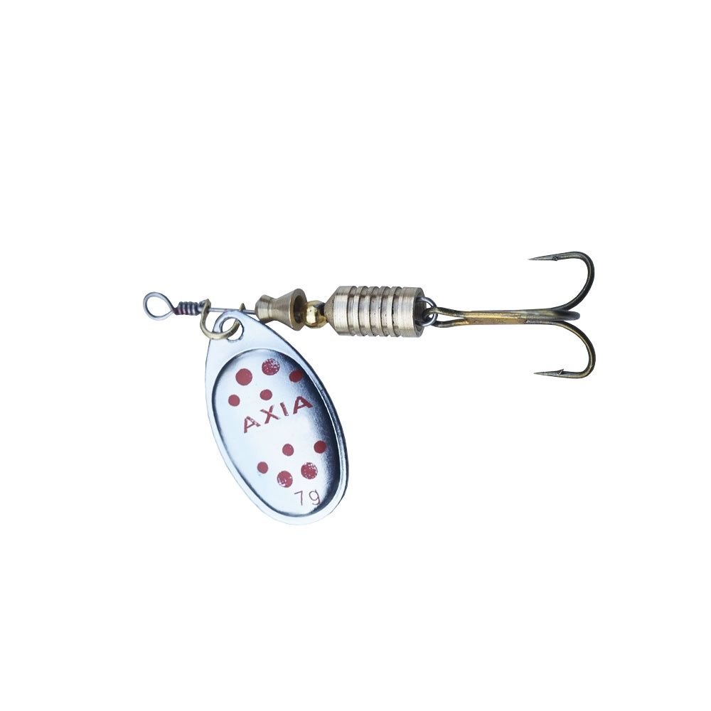 Axia Agro spinner, Colour: Silver/Red, Size: 7gram