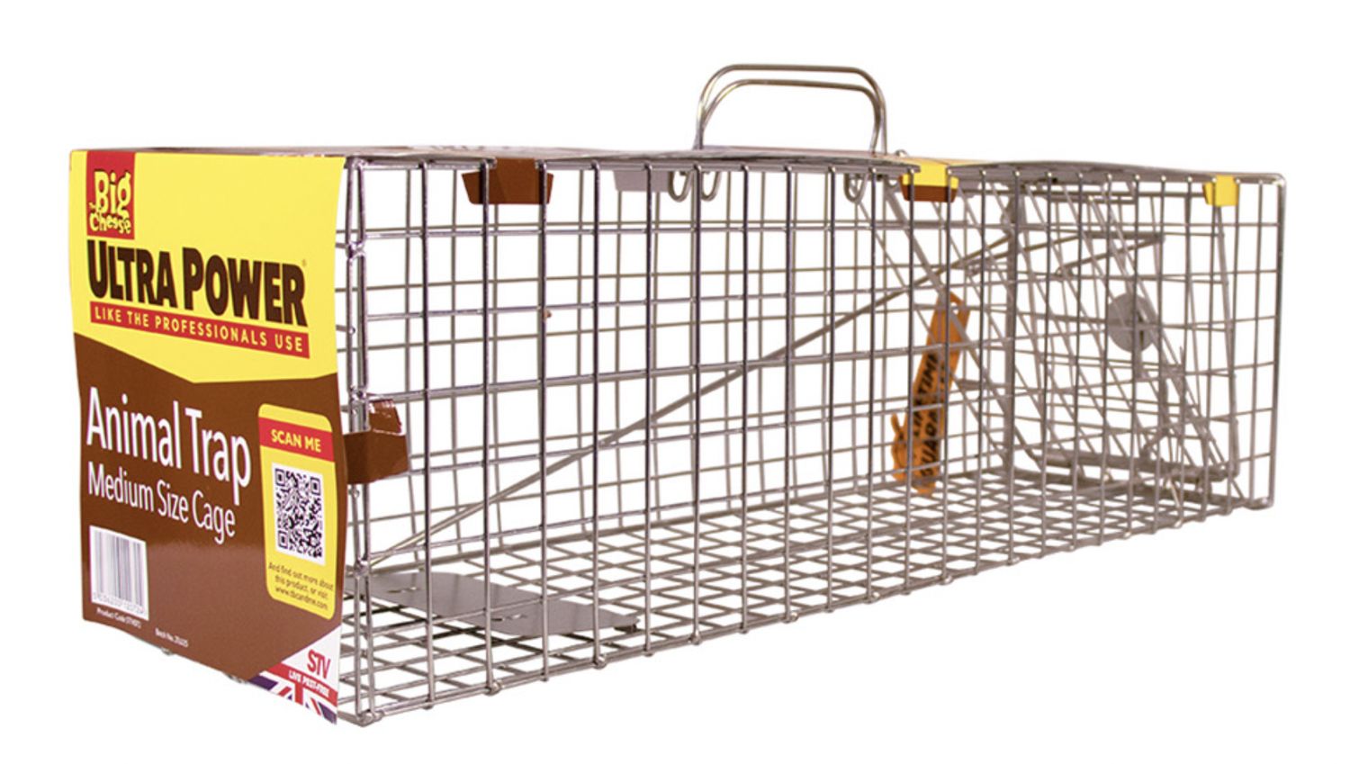 Medium animal cage trap 60x19x19