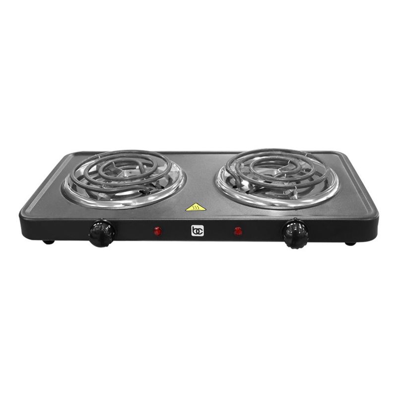 BENE CASA Double Electric Burner in Black
