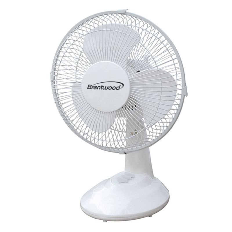 BRENTWOOD 9'' Oscilliating Desk Fan