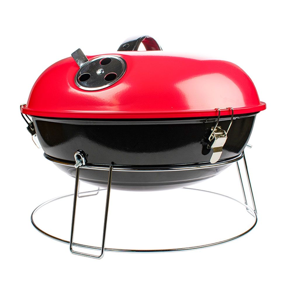 BRENTWOOD 14'' BBQ Grill  With Wire Rack in Red