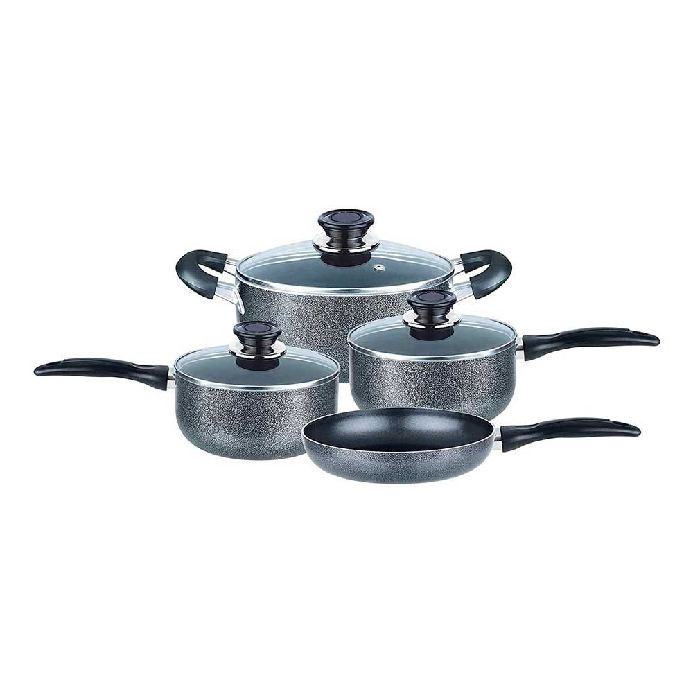 BRENTWOOD 7-PC Aluminum Pots &amp; Pans Set