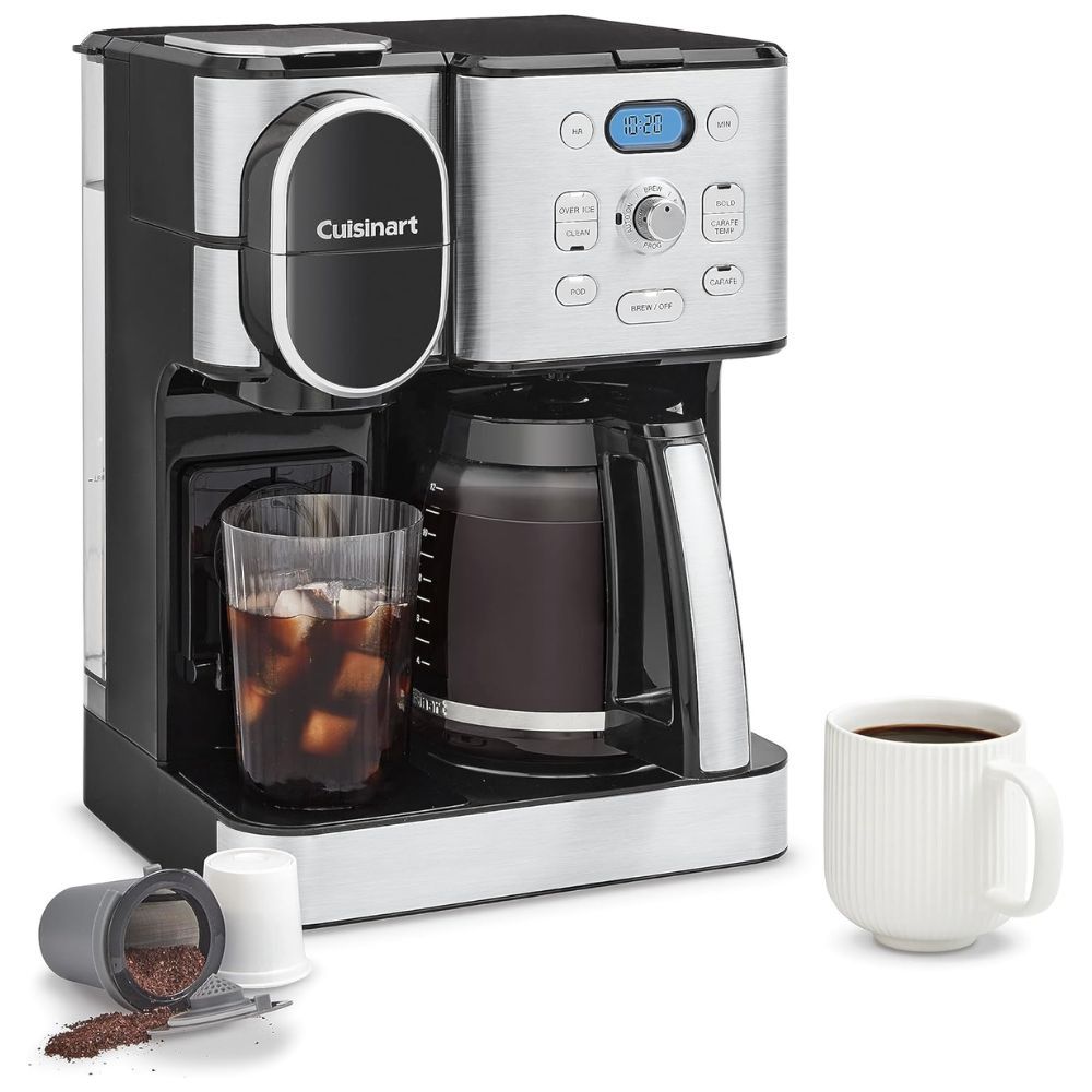 CUISINART Coffee Maker, 12-Cup Glass Carafe, Automatic Hot &amp; Iced Coffee Maker