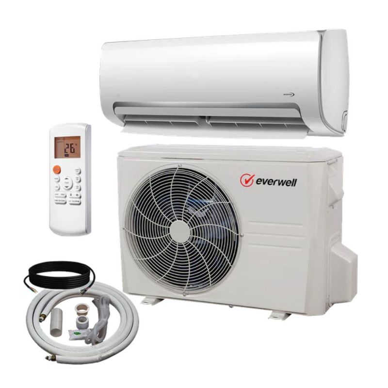 EVERWELL 12000BTU Mini Split Inverter 220V/16 SEER With Cooling Only R-32