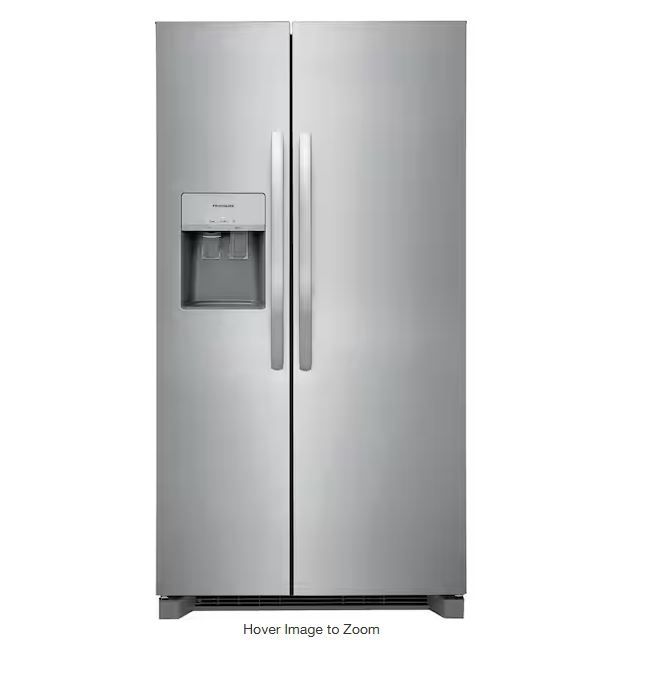FRIGIDAIRE 26 CuFt 36" Standard Depth Side by Side Refrigerator