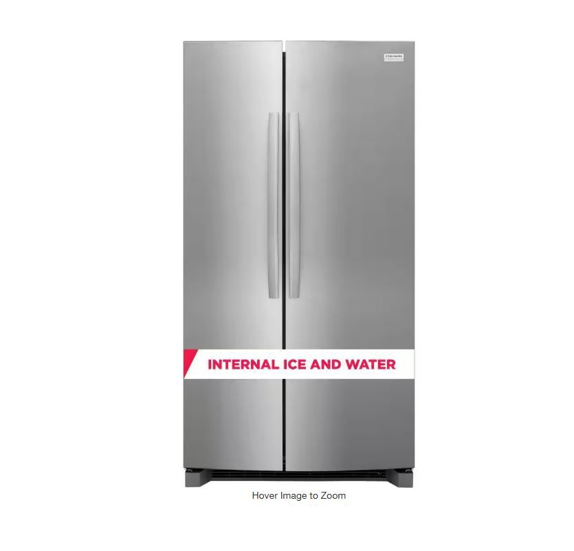 FRIGIDAIRE 36" 26 CuFt Side-by-Side Refrigerator with Water Dispenser