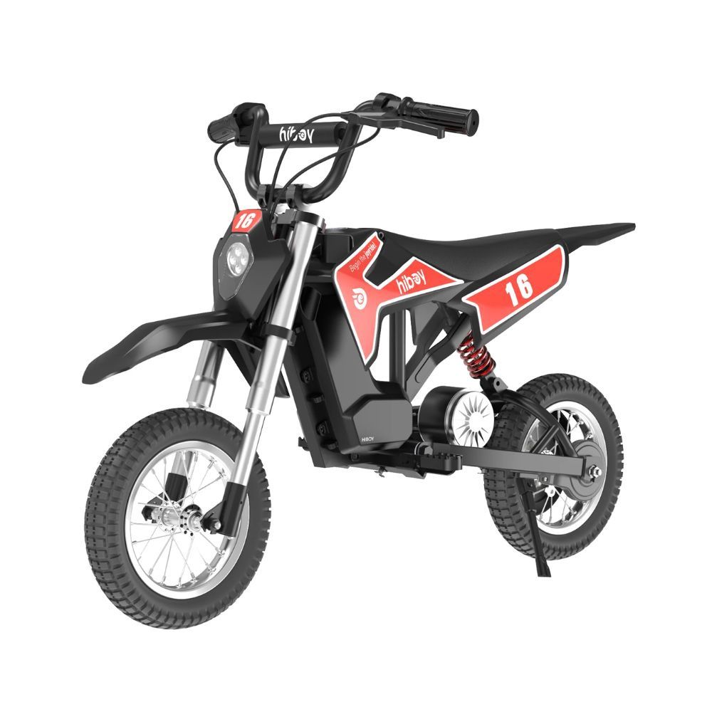 HIBOY Electric Dirt Bike For Kids Red DK1 / Warranty covers parts only. Tires are not covered under warranty.