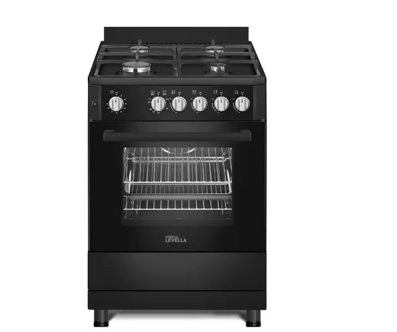 PREMIUM LEVELLA Gas Range 24″ Single Oven Black