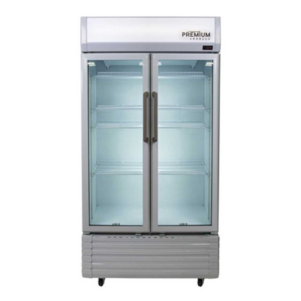 PREMIUM LEVELLA  16 CuFt Double Glass Door Refrigerator