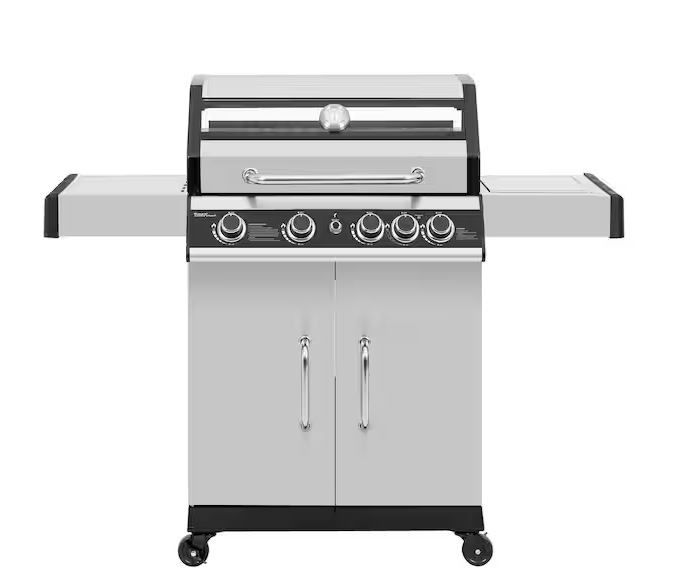 ROYAL GOURMET 4-Burner Gas Grill with Side Burner