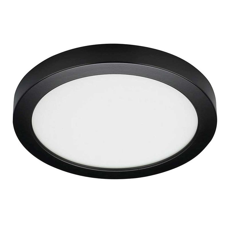 Satco Transitional LED Flush Mount in Black Finish, 9.00 inches S21530