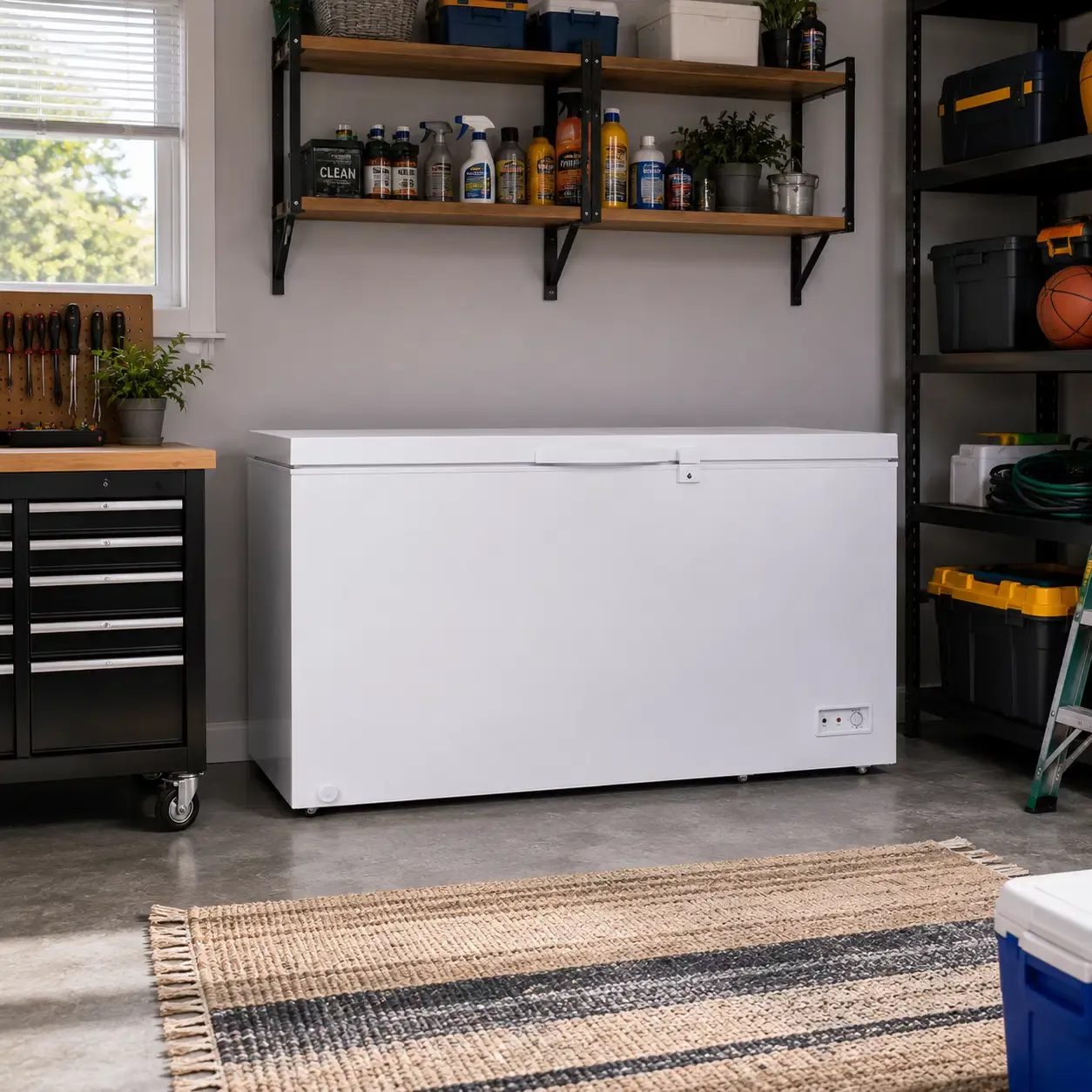 Avanti Convertible Chest Freezer, 17.2 Cu. Ft., Garage Ready, Freezer/Refrigerator, White (CF171F0WA)