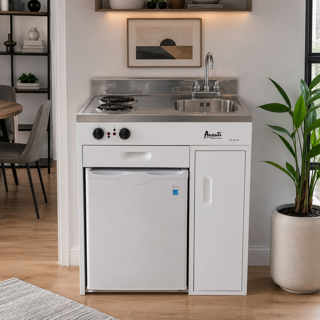 Avanti 30" Compact Kitchen With Mini Fridge
