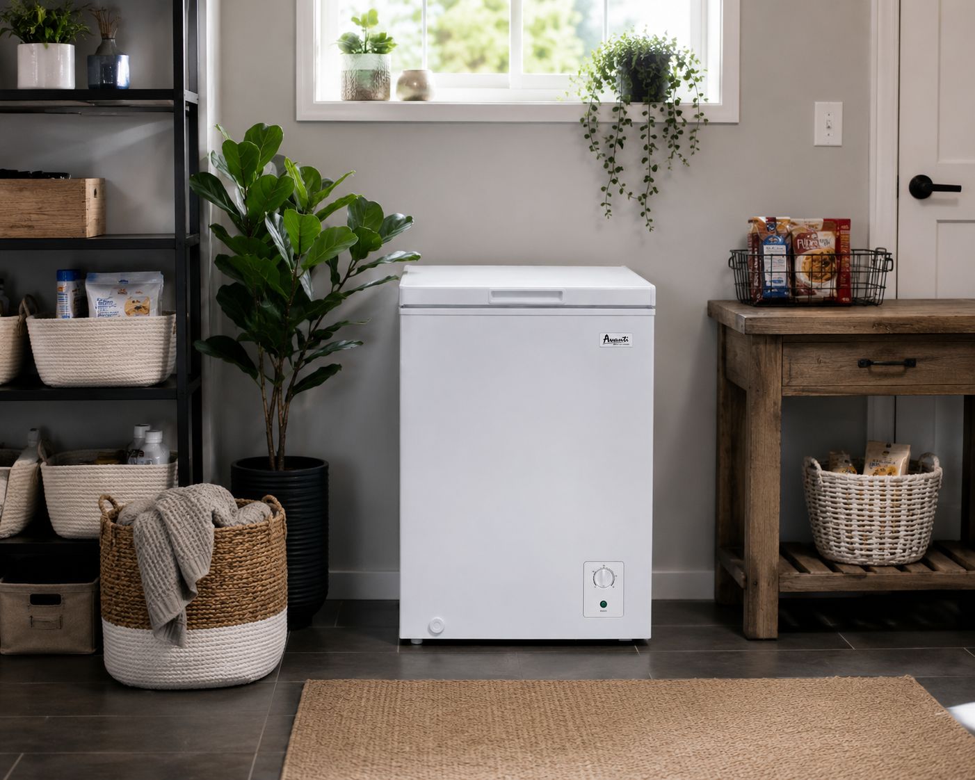 Avanti 5-cu ft Manual Defrost Chest Freezer CF5F0W