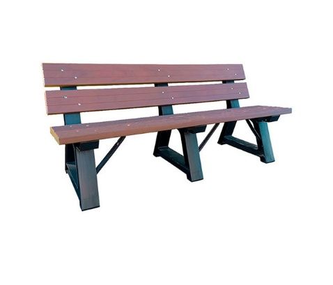 FORUSECO 69" Wooden Plastic Bench