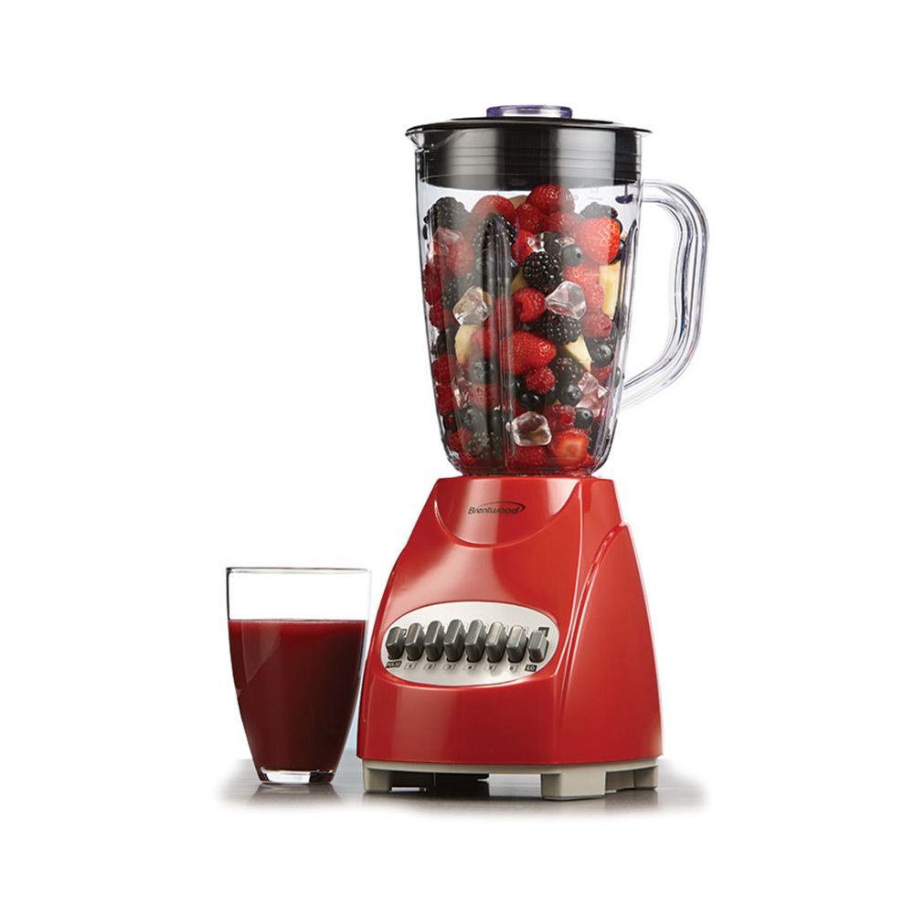 BRENTWOOD 12 Speed Pulse Blender, Color: Red