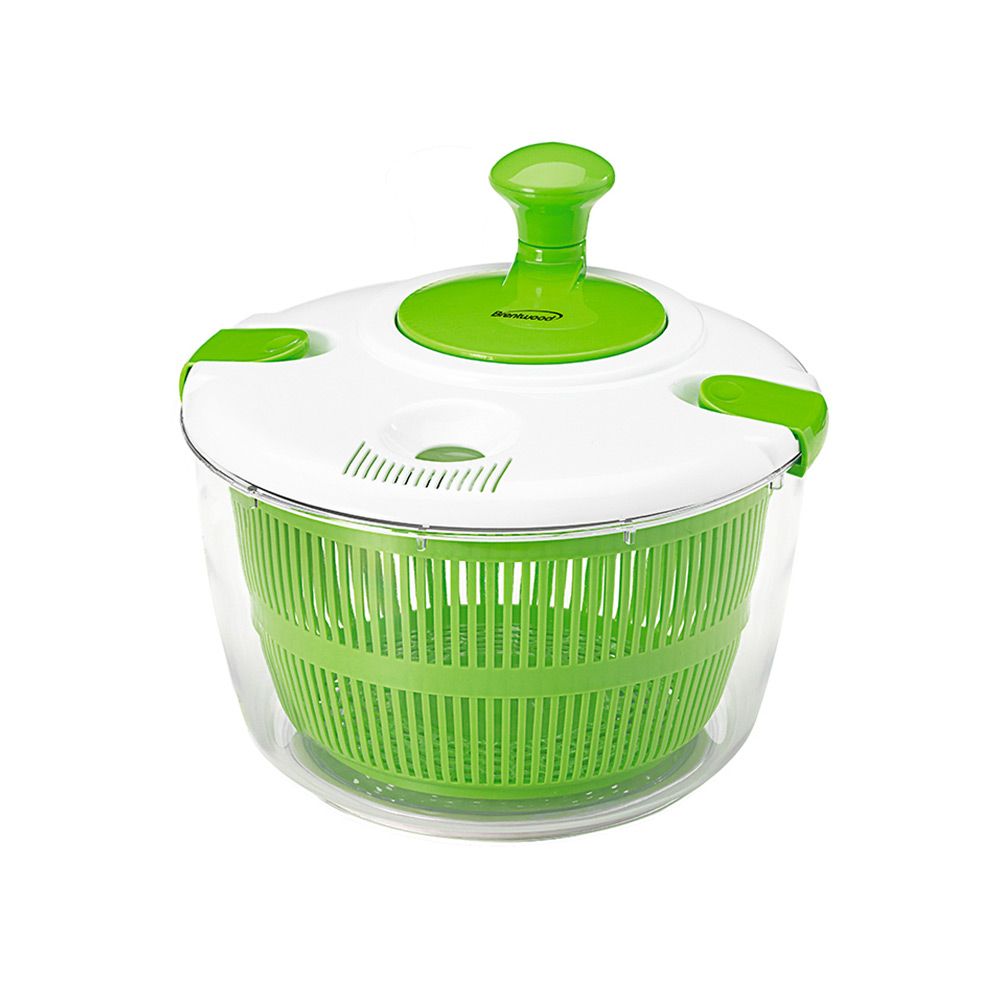 BRENTWOOD Salad Spinner with 5QT Serving Bowl, Color: White