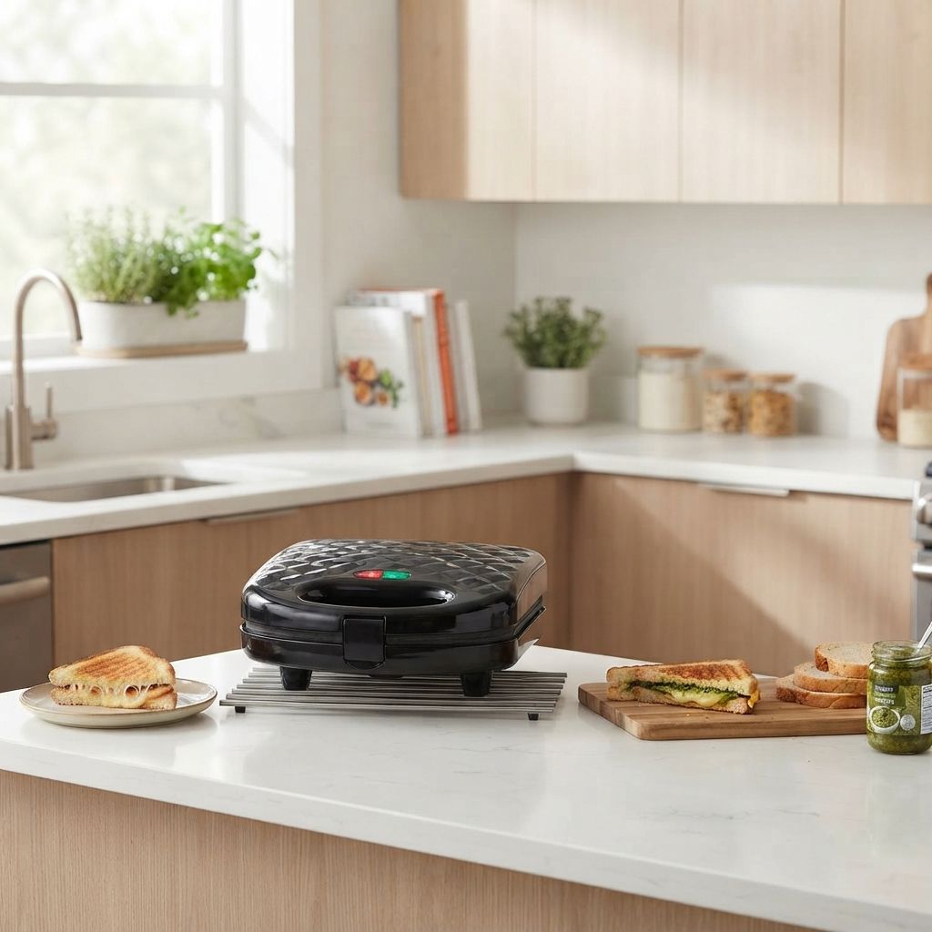 Brentwood Couture Purse Dual Waffle Maker - 1,080W Non-Stick Dual Electric Waffle Maker with Cool-Touch Handles, Black (TS-239BK)
