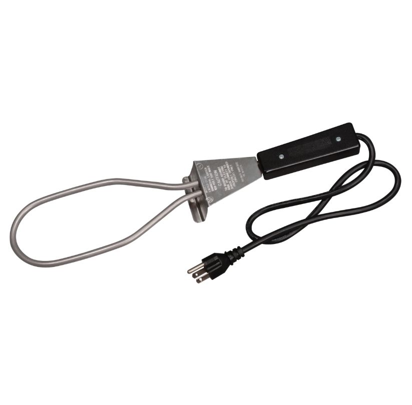 CHAR-BROIL ELECTRIC CHARCOAL STARTER – STAINLESS STEEL WITH BLACK HEAT-RESISTANT HANDLE – MODEL 1258466R06 – UPC 047362584663